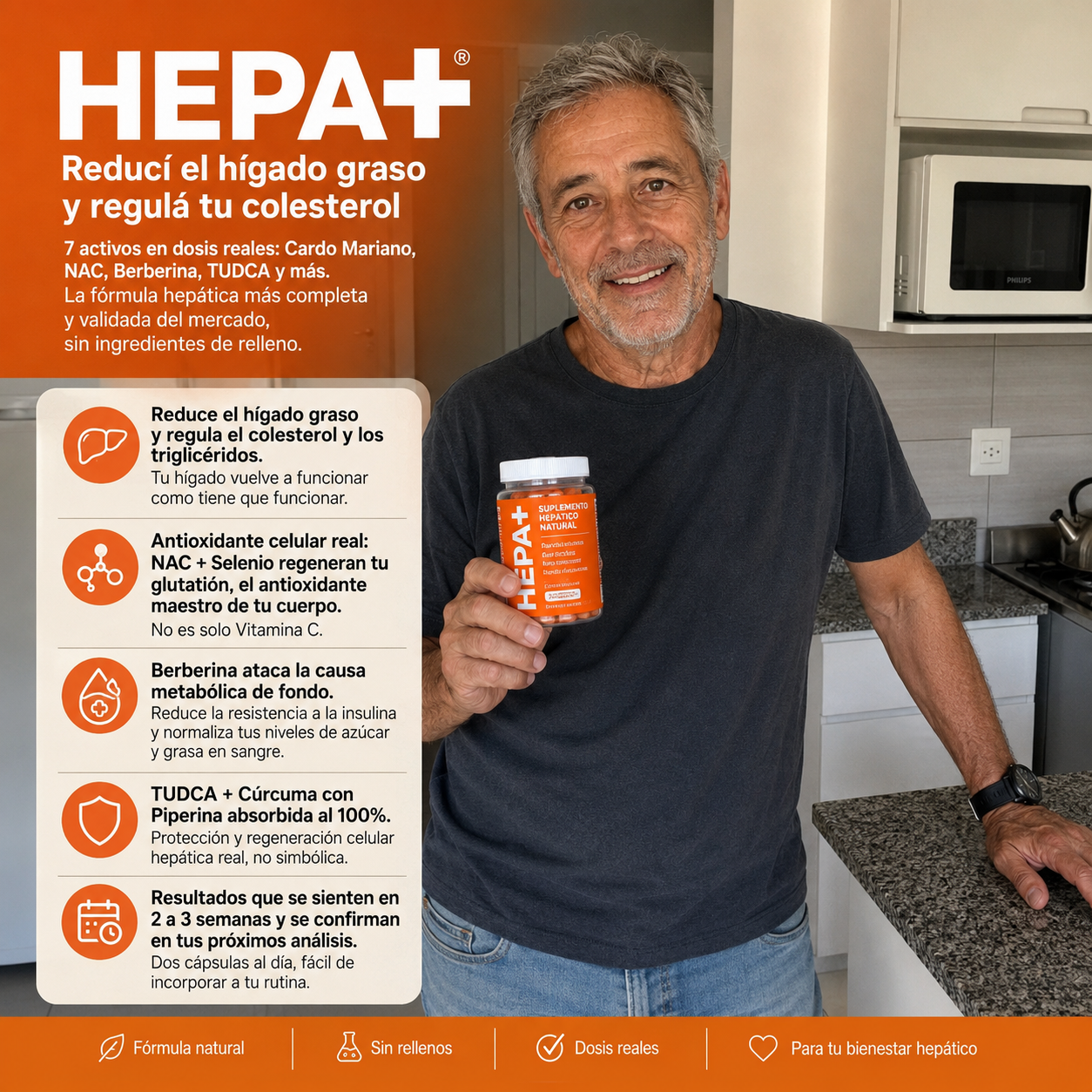 HEPA PLUS + ® - Reducí el hígado graso y regulá tu colesterol